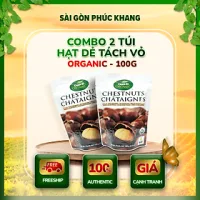 COMBO2 TÚI HẠT DẺ TÁCH VỎ ORGANIC 100GR DAN D PAK KHÔNG CHẤT BẢO QUẢN, NGUYÊN LIỆU HỮU CƠ 100%