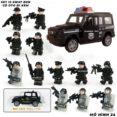 đồ chơi nhân vật cho trẻ em quân sự cảnh sát bộ đội đặc nhiệm lính la mã swat police