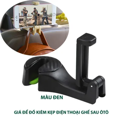 Hanrui - BỘ MÓC TREO ĐỒ TRONG Ô TÔ GIỮ ĐIỆN THOẠI (BỘ 2 CÁI)