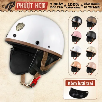 Nón Bảo Hiểm Varo helmets PUB nửa đầu - Đủ màu - [FREESHIP] - Bảo Hành 12 Tháng