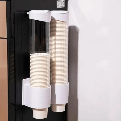 Wall-mounted, dust-proof, environmental friendly and durable disposable paper cup holder