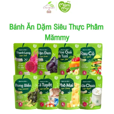 Bánh ăn dặm vị rau củ Mămmy giàu chất xơ, vitamin và khoáng chất, hình que ngắn, tan nhanh 25 gram