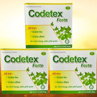 Combo of 3 Boxes of Codetex Forte - Rostex - Vinaphar - Purifying Vitamins - Multivitamins