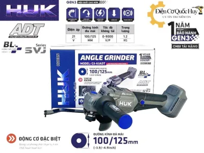 The Hukan G3-A3Adt Battery Grinder Uses a Gen3 Generation Magnetic Brushless Motor with Many Smart Features.