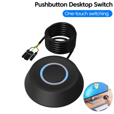 Nút nguồn vỏ PC để bàn, công tắc bật/tắt, kèm cáp 2m, nút nguồn HDD máy chủ