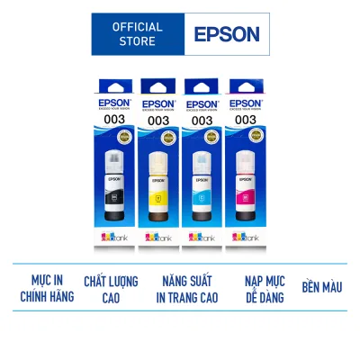 Mực In Chính Hãng Epson 003 Cho Máy L1110/L3110/L3150/L5190/L1216/l1210/L1250/L3216/L3210/L3250/L3256/L3550/L5290/L5296