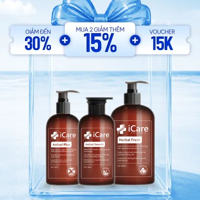 Complete Personal Care Combo Set Includes Antisol Shampoo, Antisol Smooth Conditioner, and Herbal Fresh Shower Gel