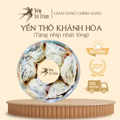 Tổ yến thô Khánh Hòa Yến Xứ Trầm sạch ít lông dễ nhặt tiết kiệm