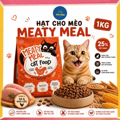 Thức ăn hạt khô cho mèo MEATY MEAL TFOR cho mèo trưởng thành - Tpet shop