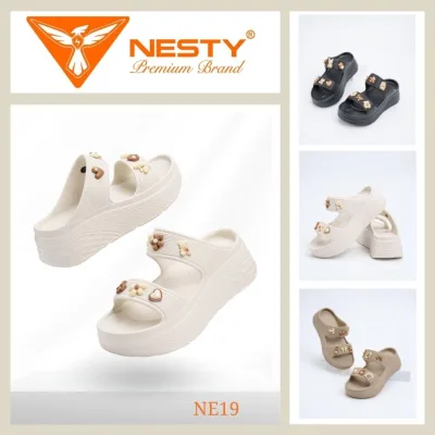 Dép Hai Quai Đế Cao 6cm Đúc Nguyên Khối Thương Hiệu NESTY