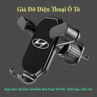 Giá Đỡ Điện Thoại Trên Ô Tô Gắn Cửa Khe Gió Điều Hoà Có Logo Theo Hãng Xe - Xoay 360 Độ, Nhỏ Gọn, Tiện Lợi, An Toàn