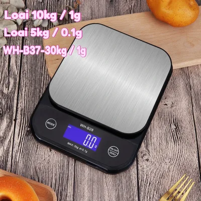 Cân điện tử nhà bếp 1g-10kg, độ chính xác 0.1g-5kg, cân làm bánh, pha chế, tổ yến, hợp kim bền