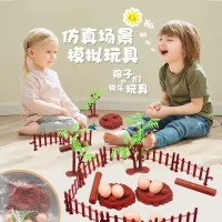 Mô hình phụ kiện chuồng trại dùng để kết hợp các mô hình động vật mini