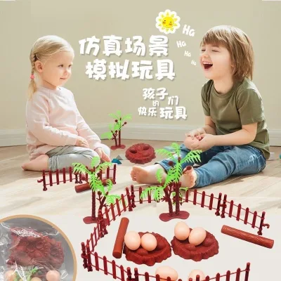 Mô hình phụ kiện chuồng trại dùng để kết hợp các mô hình động vật mini
