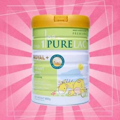 Purelac New Zealand sữa bột công thức sơ sinh 800g - Đủ số một, hai, ba cho bé