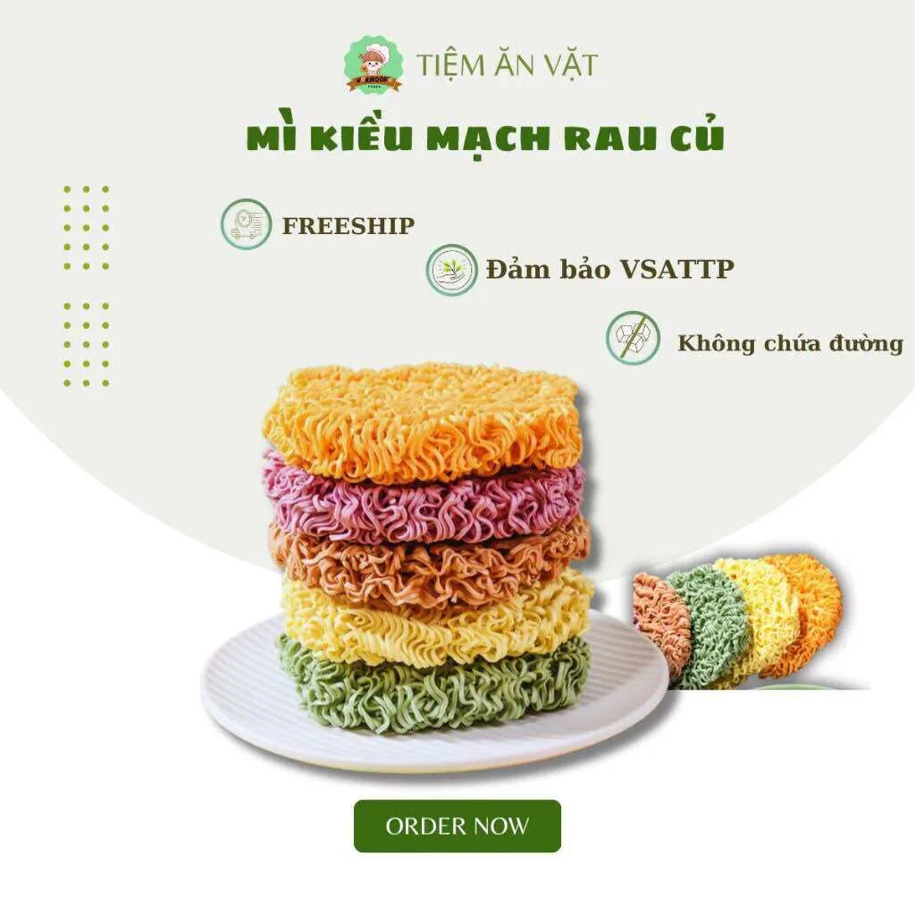 Mì Kiều Mạch Rau Củ Quả Healthy Ăn Liền Ngũ Sắc Ngũ Vị, Ít Béo Ít Calo , Đặc Biệt Thích Hợp Cho Ai Ăn Kiêng , Ăn Chay