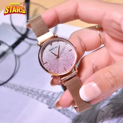 Đồng hồ nữ chống nước sang trọng cá tính chính hãng GogoEY hồng dần đơn giản dây nam châm[Tặng kèm hộp] Honey Start 546219