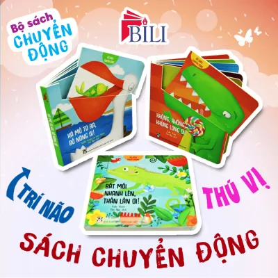 Sách Tương Tác - Bộ Sách Chuyển Động Cho Bé (3 Cuốn Lẻ) - Bìa cứng