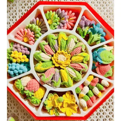 Kẹo dẻo trái cây mix nhiều vị 500g - Bánh kẹo Tết - Đồ ăn vặt ( không có khay kẹo)