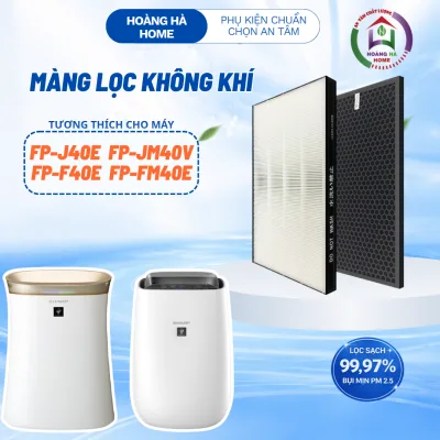 Air Filter Membrane Compatible with Sharp Fp-J40E Fp-Jm40V Fp-F40E Fp-Fm40E - Hepa Filter, Air Filter - Replacement Accessories for Air Purifiers