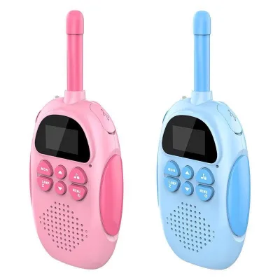 Đồ Chơi Bộ Đàm Cầm Tay Bộ Đàm Mini Cho Trẻ Em Tầm 3KM Đồ Chơi Điện Thoại Cho Trẻ Em , Đài Phát Thanh 22 Kênh Có Đèn Nền, LCD Torch , 3 ~ 5Km Phạm Vi Cho Cuộc Phiêu Lưu Ngoài Trời, Cắm Trại, Đi Bộ Đường Dài, Lứa Tuổii
