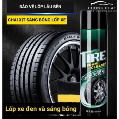 Dầu Bóng Lốp Chai Xịt Bóng Lốp Làm Mới Lốp Vệ Sinh Bảo Dưỡng Chống Nứt Bánh Xe Ô tô, Xe Máy