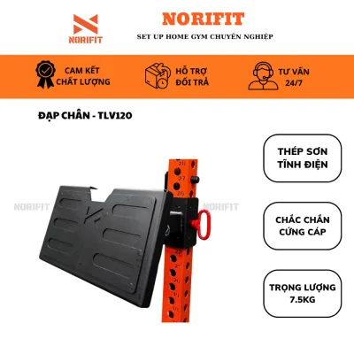 Footplate accessories Bộ Bàn Đạp Chân Gắn Rack Tập Gym, Thiết Bị Tập Gym [Norifit] TLV120