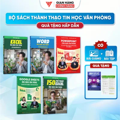 Combo of 5 Books Excel Word Power Point 150Tt Google Sheet Computer Training Office Applications Included+