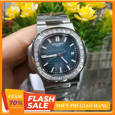 { ĐỒNG HỒ HÀNG HIỆU } ĐỒNG HỒ NAM PATEK PHILIPPE AUTOMATIC NAUTILUS + Thẻ Bảo Hành