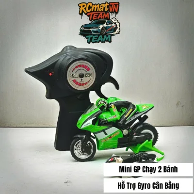Xe máy mini điều khiển từ xa moto GP 1/32 2.4ghz có Gyro tích hợp kèm dây sạc, thăng bằng ổn định cao