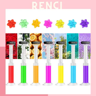 COMBO 07 Mùi Gel thơm làm sạch khử mùi vệ sinh Diệt khuẩn khử trùng bồn cầu hình bông hoa