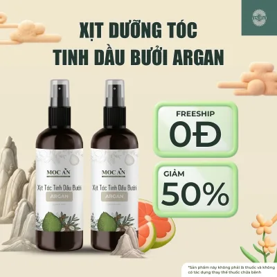 X2Bar120 - Combo of 2 Spray Bottles of Green Peel Grapefruit Essential Oil & Argan Oil Moc an Haircare 120ml Supports Hair Loss Reduction, Hair Growth Hair Care