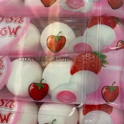Kẹo Dẻo Hình Chiếc Bánh Bao Marshmallow Có nhân Bên Trong ( hộp 30 gói )