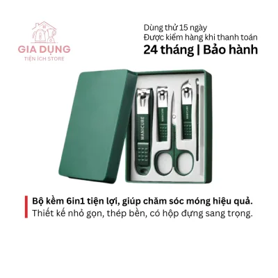 6-in-1 Nail File and Cutter Set – Versatile, Sharp, and Convenient for Personal Care