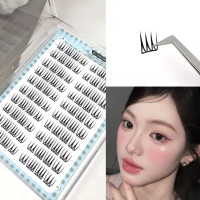 COD+Nhíp miễn phí✨ Lông mi giả hình chữ U, loại hộp mềm, 10/30 hàng, phong cách nhóm nhạc nữ Hàn Quốc, không cần keo 3.0