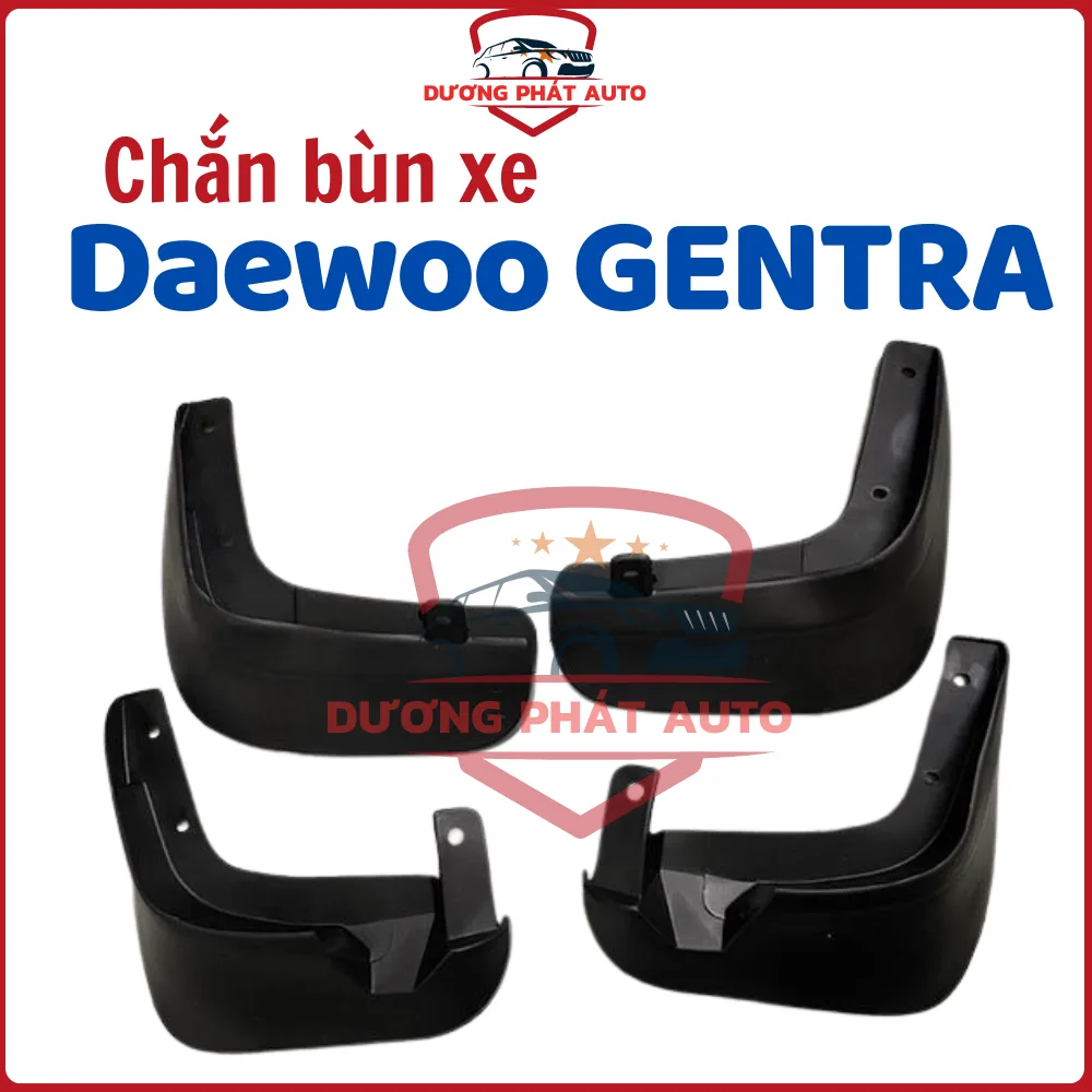 Chắn bùn bánh xe Daewoo Gentra- Chevrolet  AVEO các đời ( TRỪ GENTRA X), Bộ 4 chi tiết vừa khít form xe, tặng kèm ốc vít