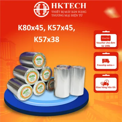 Giấy in nhiệt K80 K58(Pos,taxi) Giấy In Bill K80 - Giấy In Nhiệt K80 - Cuộn Lẻ Đường Kính 45mm