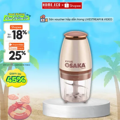 Máy Xay Thịt OSAKA Nhật Bản, Máy Xay Thực Phẩm Thịt Cá Nhà Bếp Dung Tích 750ML, Bảo Hành 12 Tháng
