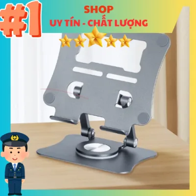 Giá Đỡ Máy Tính Bảng Xoay 360 Inox L05 – Để Bàn, Gấp Gọn, Xoay Đa Hướng