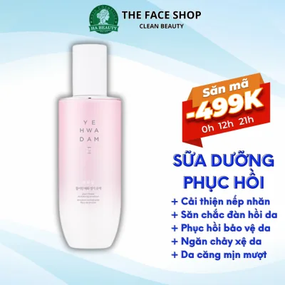 Sữa dưỡng ẩm phục hồi sinh khí da chống lão hóa săn chắc da The Face Shop Yehwadam Plum Flower Revitalizing Emulsion 140