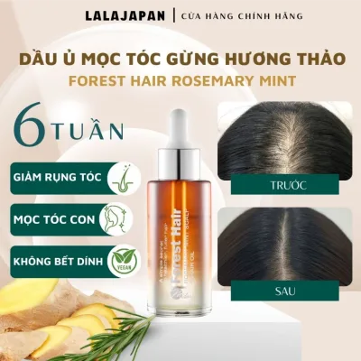 Dầu ủ Gừng Hương Thảo FOREST HAIR Rosemary Mint Scalp Hair Oil mọc tóc hỗ trợ giảm rụng, dưỡng nang