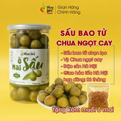 Ô mai xí muội sấu bao tử giòn chua ngọt cay Phan Huệ 100g 300g 500g giảm ho rát họng đặc sản Hà Nội