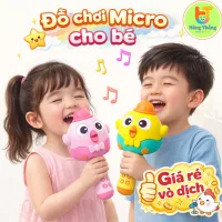 Micro Cho Trẻ Em Kèm Sạc - 3 Chế Độ Hát, Kể Chuyện & Biến Giọng Siêu Vui
