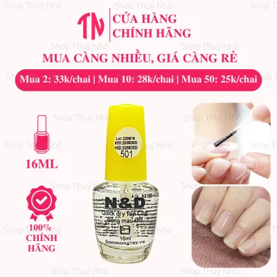Sơn bóng mau khô nắp vàng N&D Thanh Bình 16ml dụng cụ làm móng tay nghệ thuật chuyên nghiệp nail
