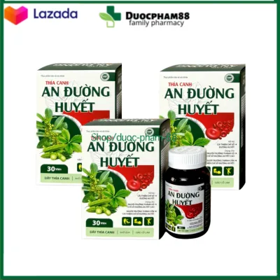 Functional Foods to Reduce Blood Sugar and Reduce Diabetes Complications Thia Canh an Duoc Blood Sugar 3 Boxes X 30 Tablets