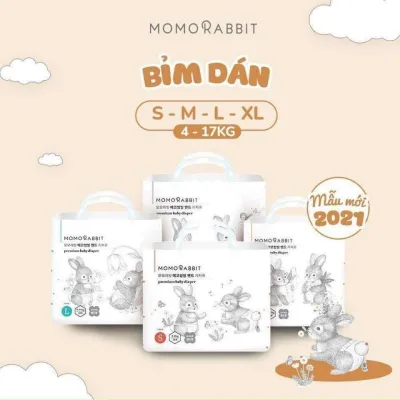 Bỉm Dán/Quần Momo Rabbit Classic Bé Trai Bé Gái Đêm Hàng chính Hãng Bỉm momorabit