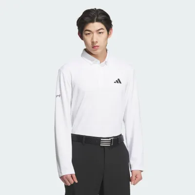adidas Đánh gôn Áo Thun Polo Dài Tay Monogram Nam trắng JL7946
