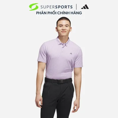 Áo Polo Nam Adidas Go-To Rise Print - Hồng - KA7922