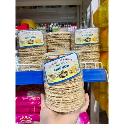 Bánh quế sữa tròn cổ truyền bịch 220g thơm ngon