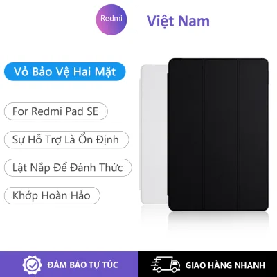 Redmi pad SE hai mặt bảo vệ trường hợp cảm ứng thông minh lật lên đánh thức máy tính bảng đứng trường hợp bảo vệ